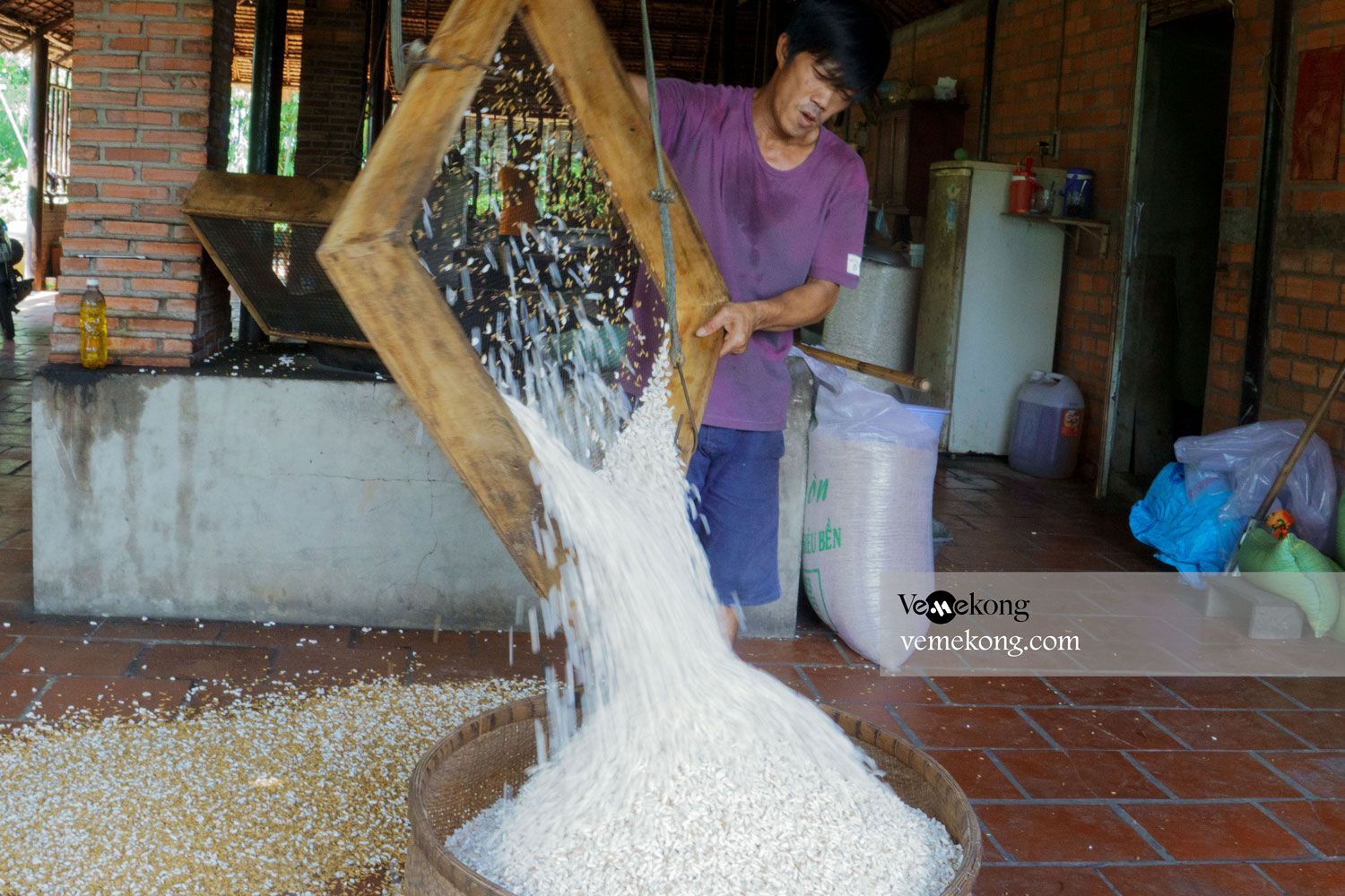 A Guide to Puffed Rice Cake Traditional Village In Cai Be & Vinh Long Mekong Delta