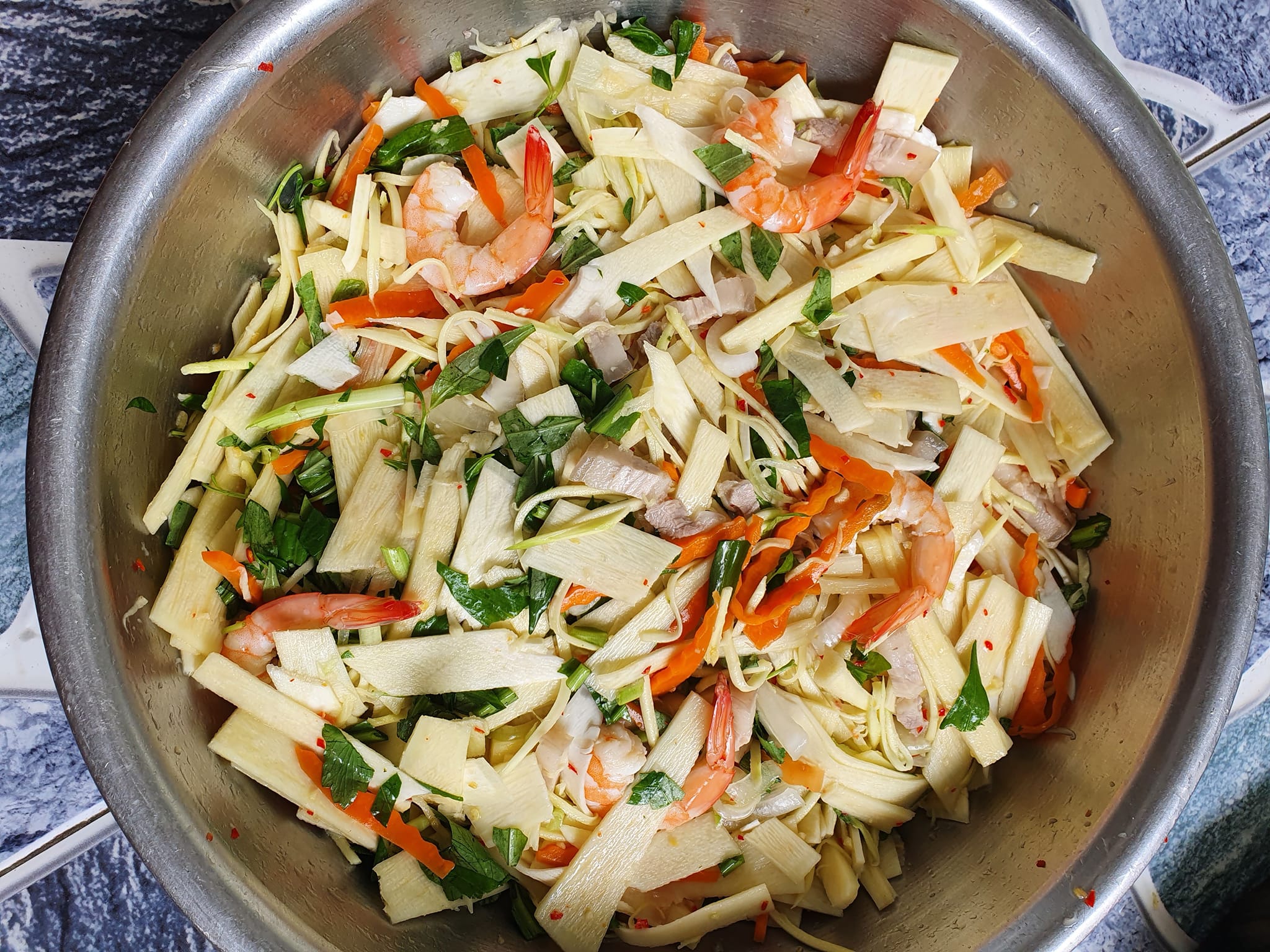 Young Coconut Salad with Shrimp & Pork – Eat Best Food in Ben Tre